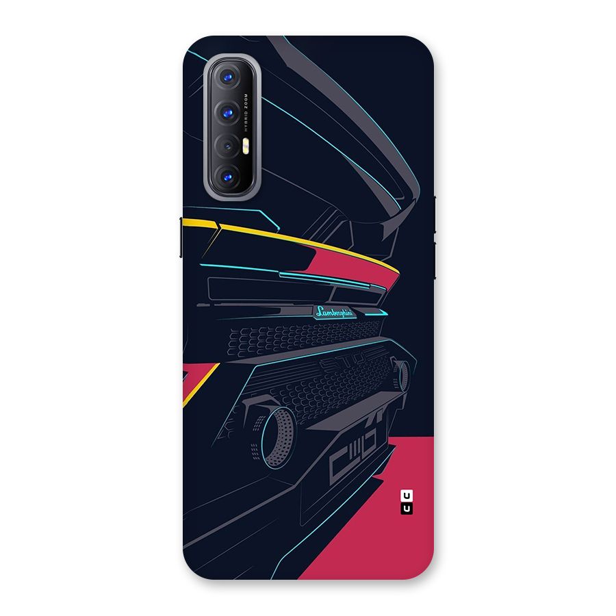 Super Car Parked Back Case for Oppo Reno3 Pro