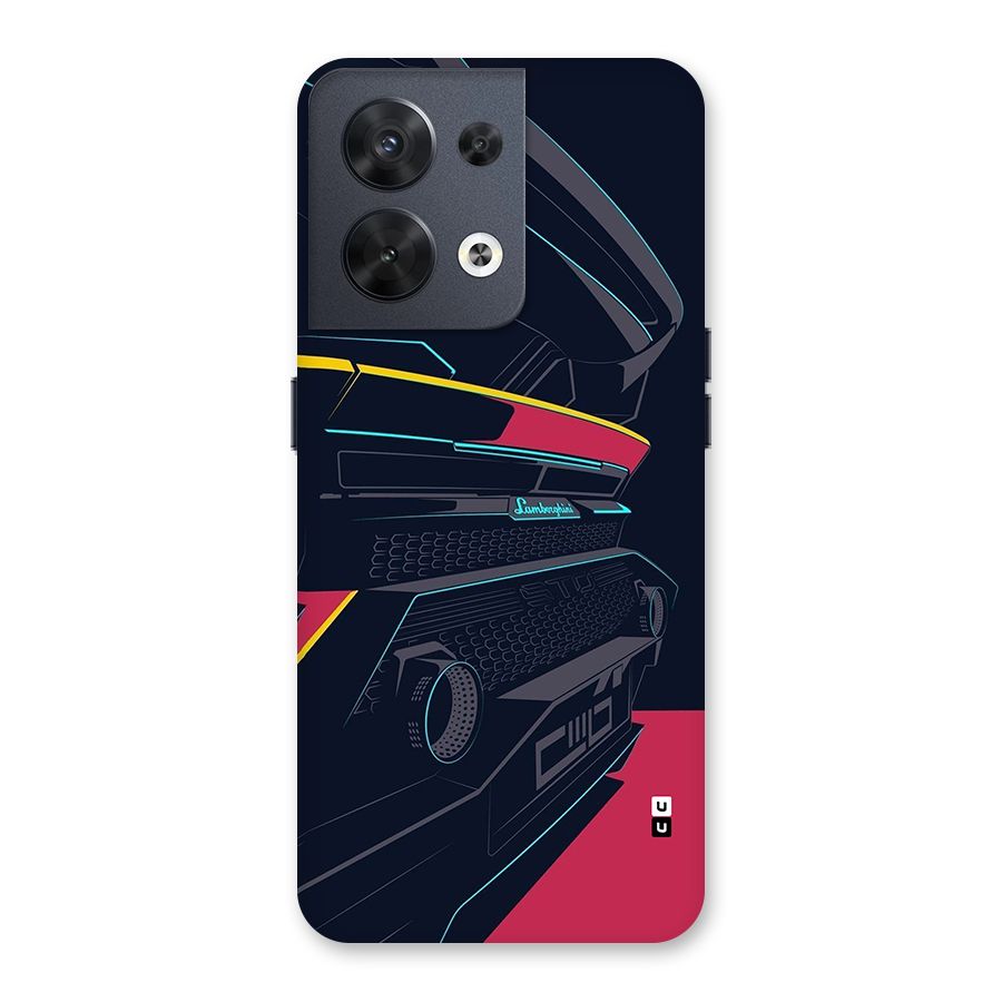 Super Car Parked Back Case for Oppo Reno8 5G