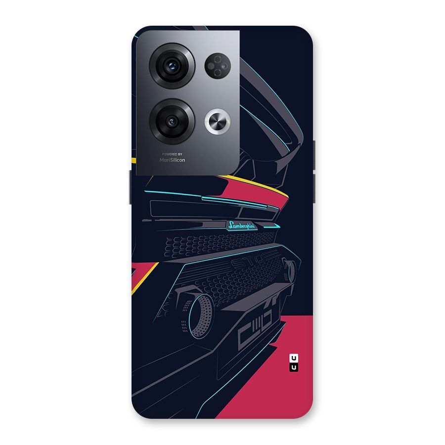 Super Car Parked Back Case for Oppo Reno8 Pro 5G