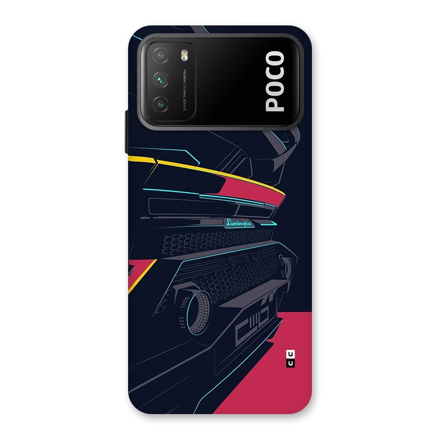 Super Car Parked Back Case for Poco M3