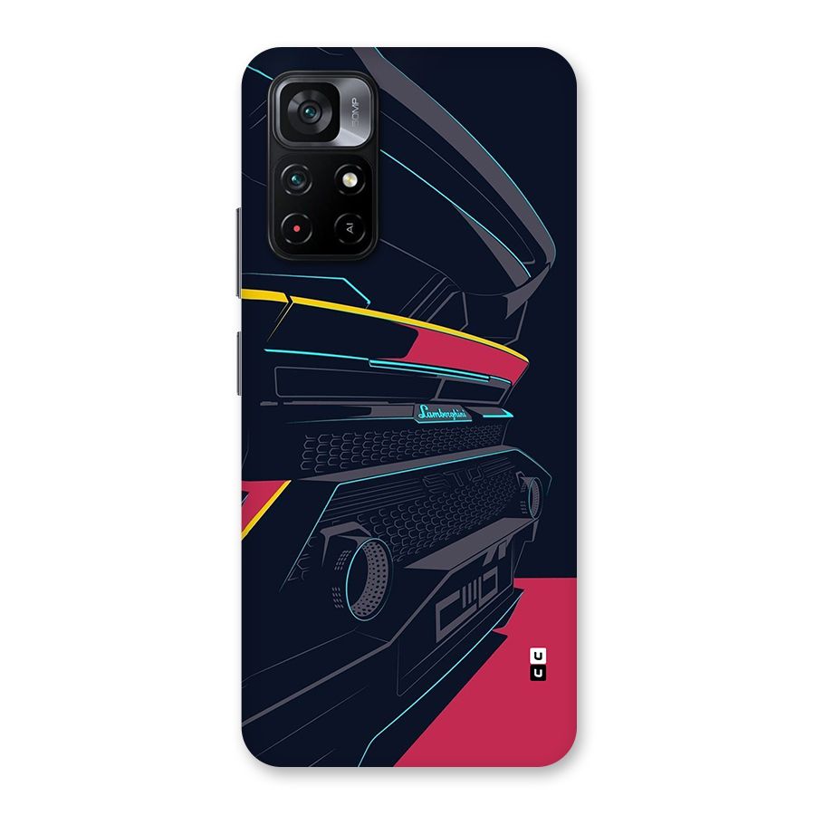 Super Car Parked Back Case for Poco M4 Pro 5G