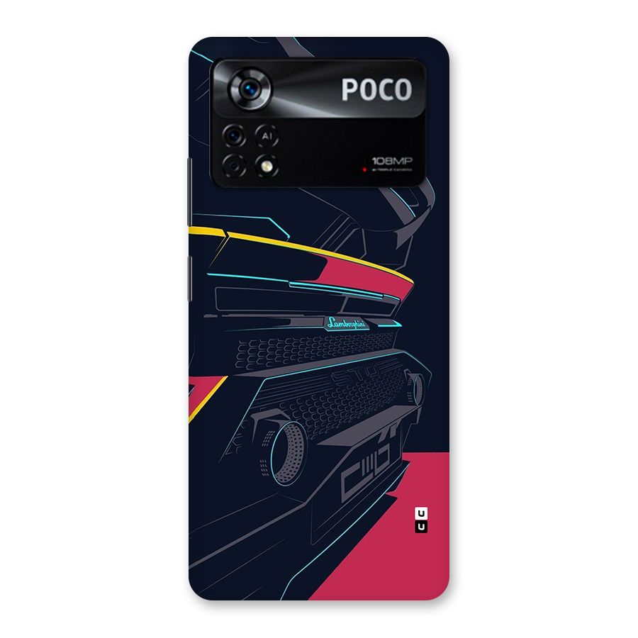 Super Car Parked Back Case for Poco X4 Pro 5G