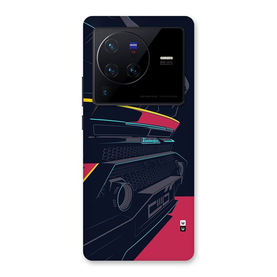 Super Car Parked Back Case for Vivo X80 Pro
