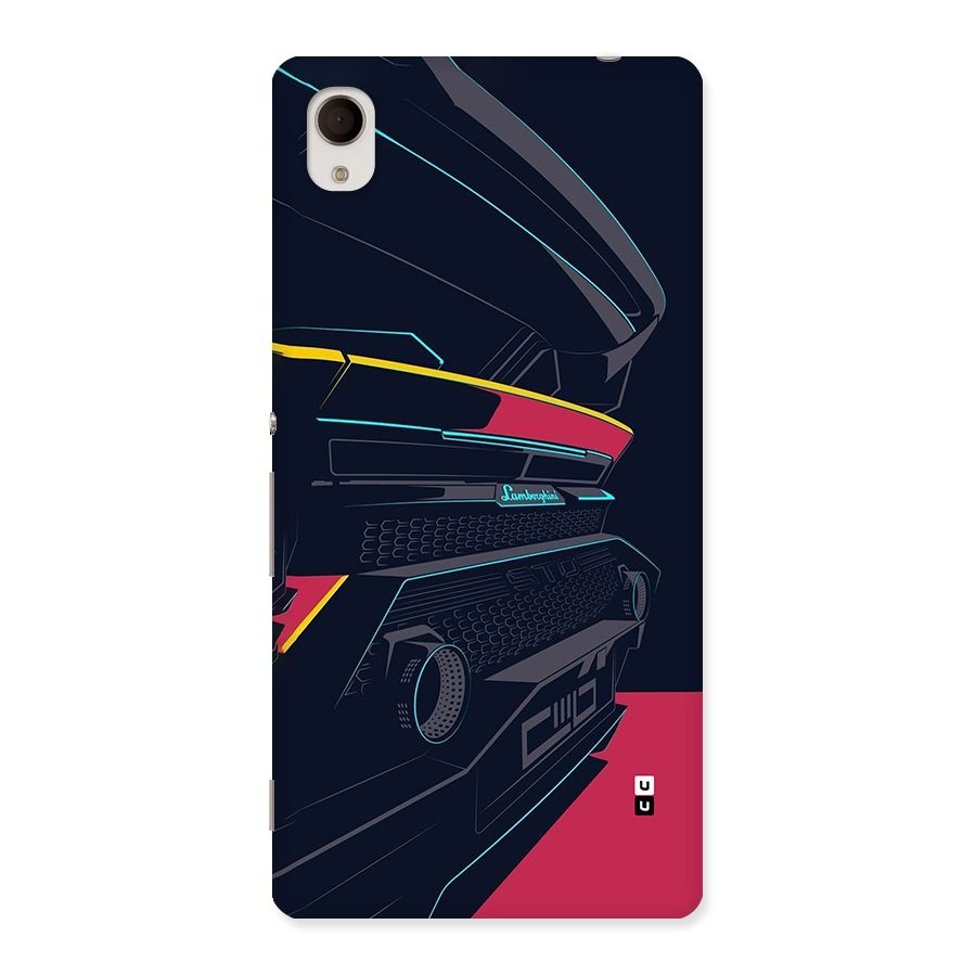 Super Car Parked Back Case for Xperia M4