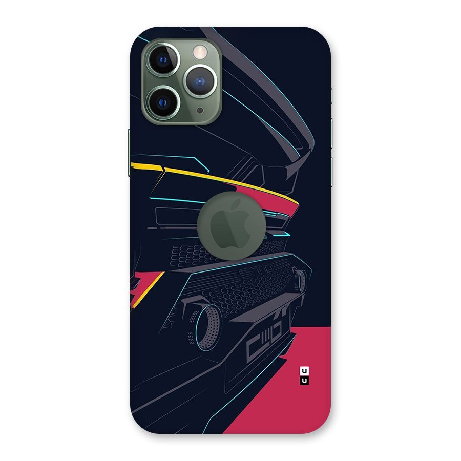 Super Car Parked Back Case for iPhone 11 Pro Logo Cut