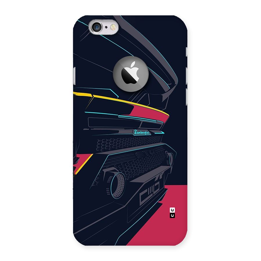 Super Car Parked Back Case for iPhone 6 Logo Cut