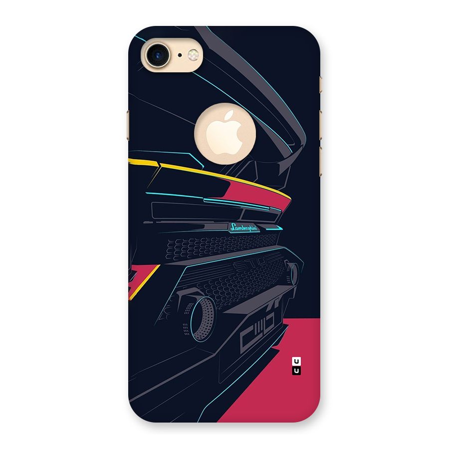 Super Car Parked Back Case for iPhone 7 Logo Cut