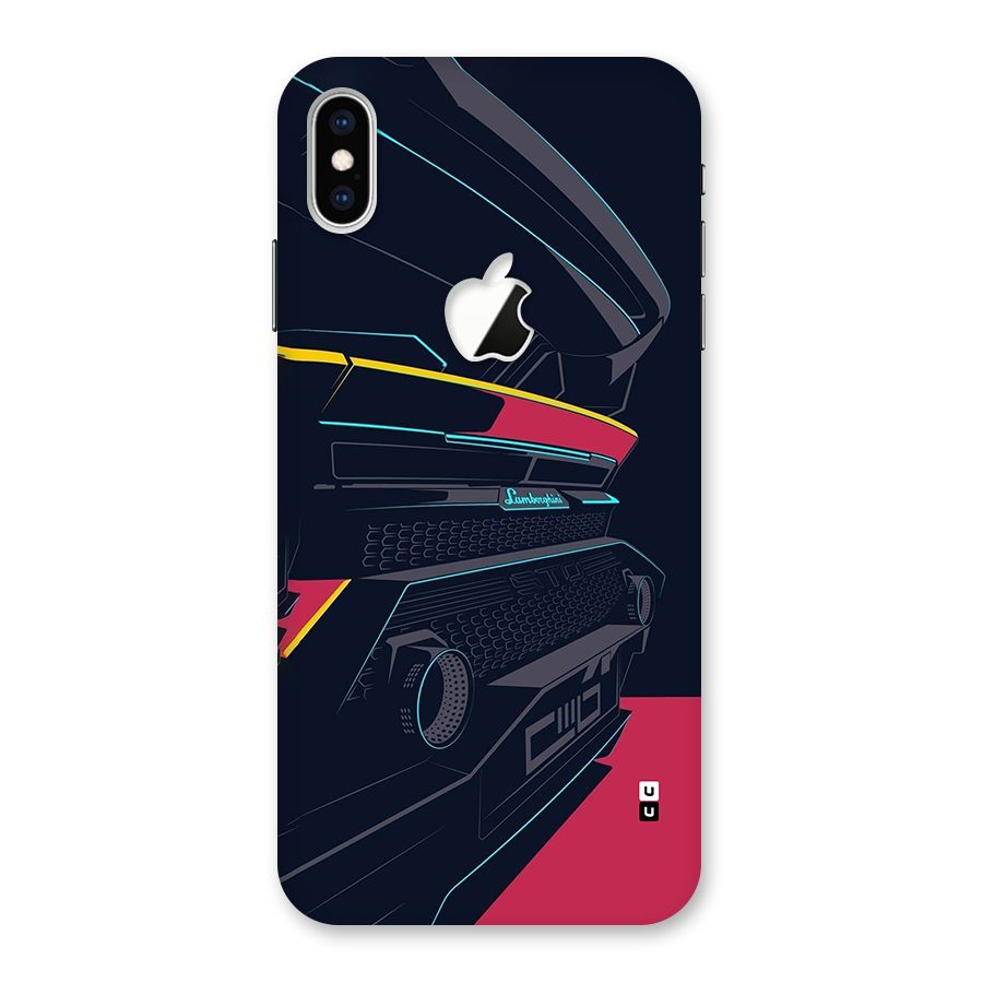 Super Car Parked Back Case for iPhone XS Max Apple Cut