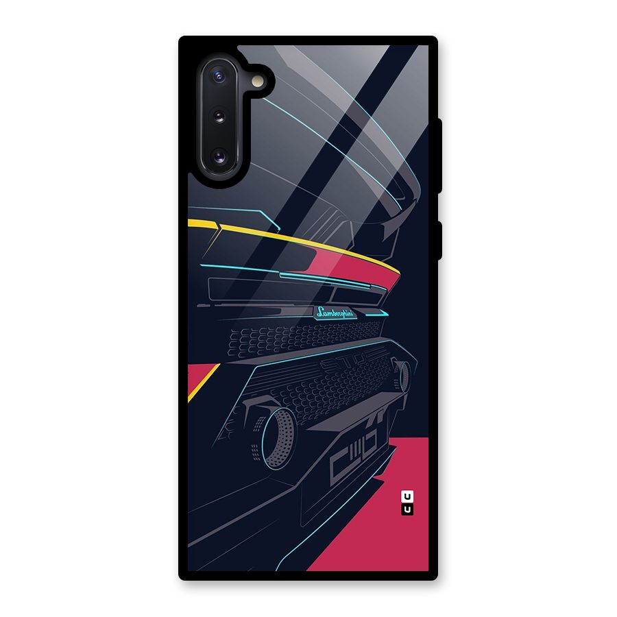 Super Car Parked Glass Back Case for Galaxy Note 10