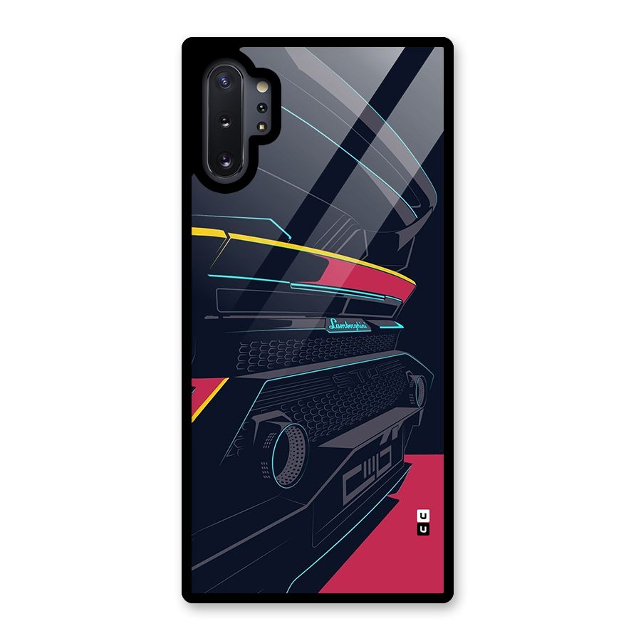 Super Car Parked Glass Back Case for Galaxy Note 10 Plus