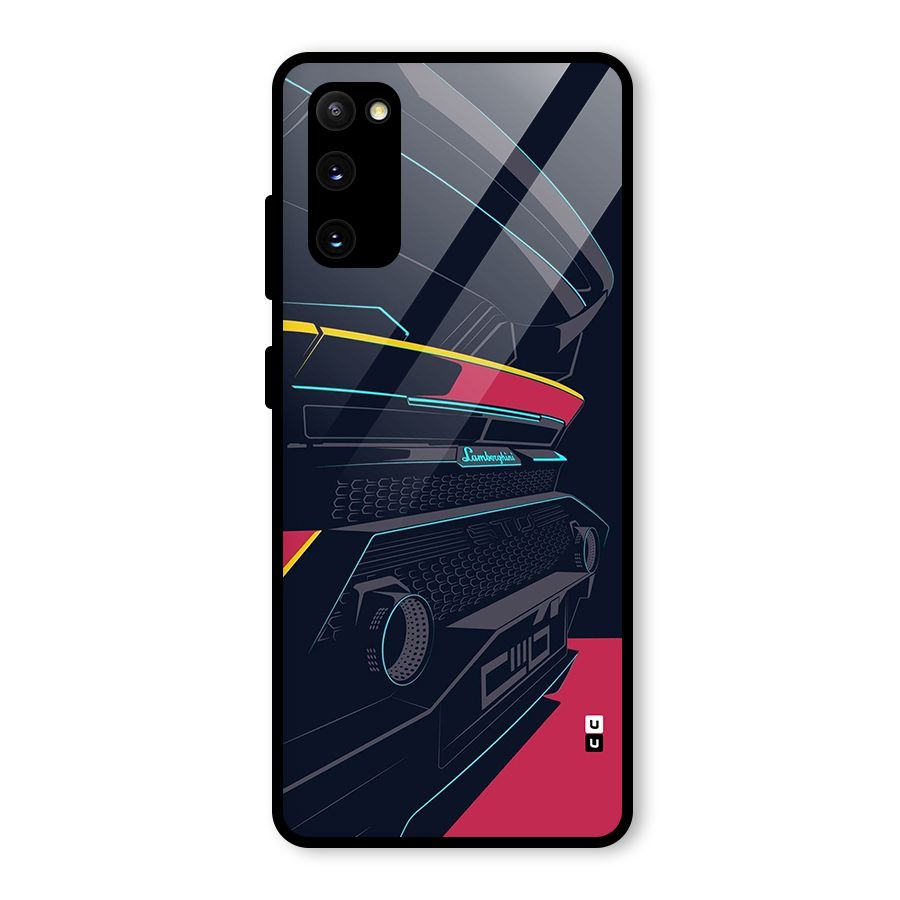 Super Car Parked Glass Back Case for Galaxy S20 FE 5G
