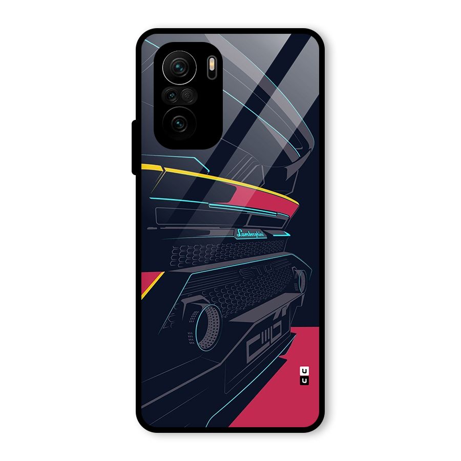 Super Car Parked Glass Back Case for Mi 11X Pro