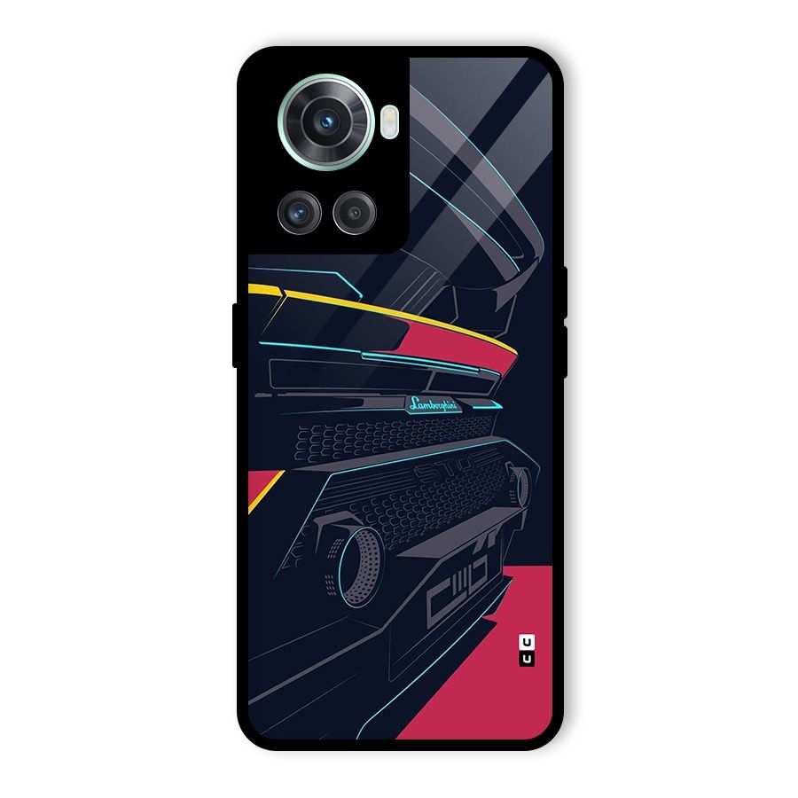 Super Car Parked Glass Back Case for OnePlus 10R