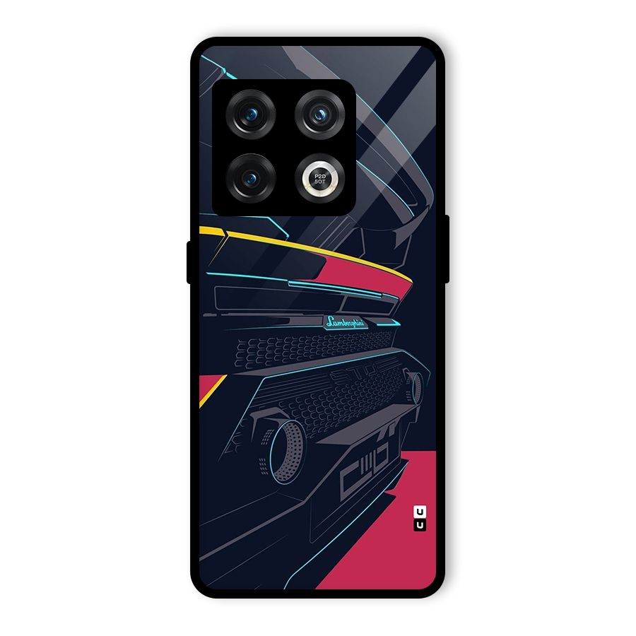 Super Car Parked Glass Back Case for OnePlus 10 Pro 5G