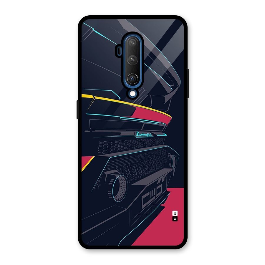 Super Car Parked Glass Back Case for OnePlus 7T Pro
