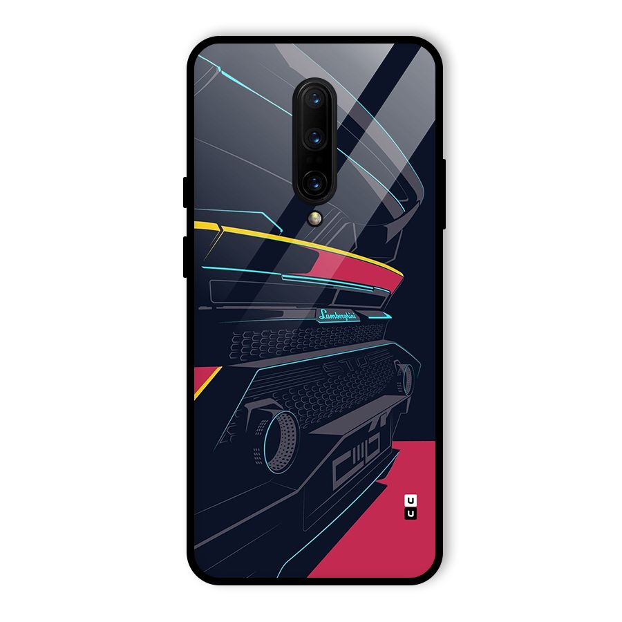 Super Car Parked Glass Back Case for OnePlus 7 Pro