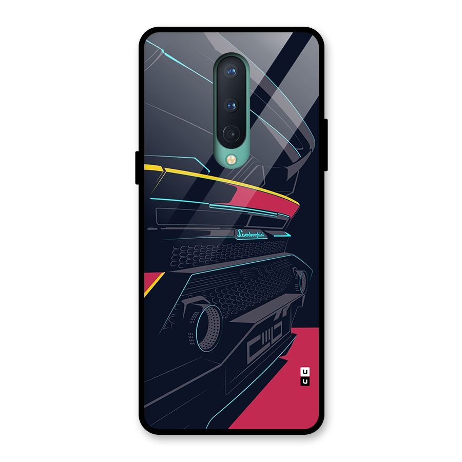 Super Car Parked Glass Back Case for OnePlus 8