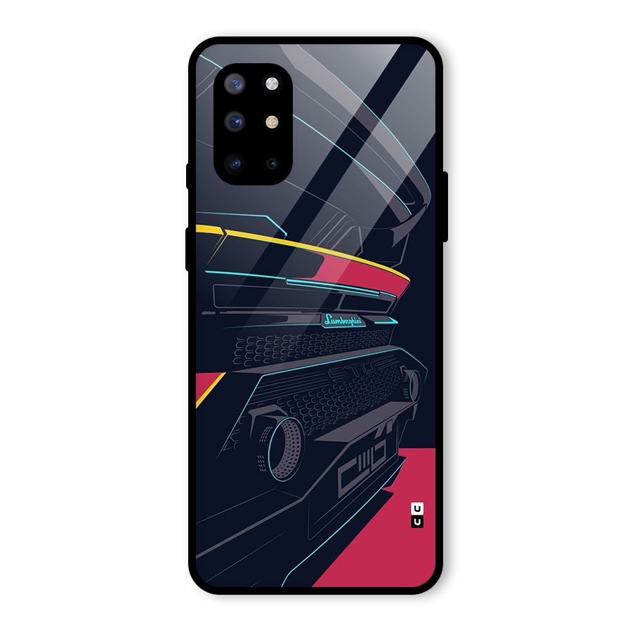 Super Car Parked Glass Back Case for OnePlus 8T