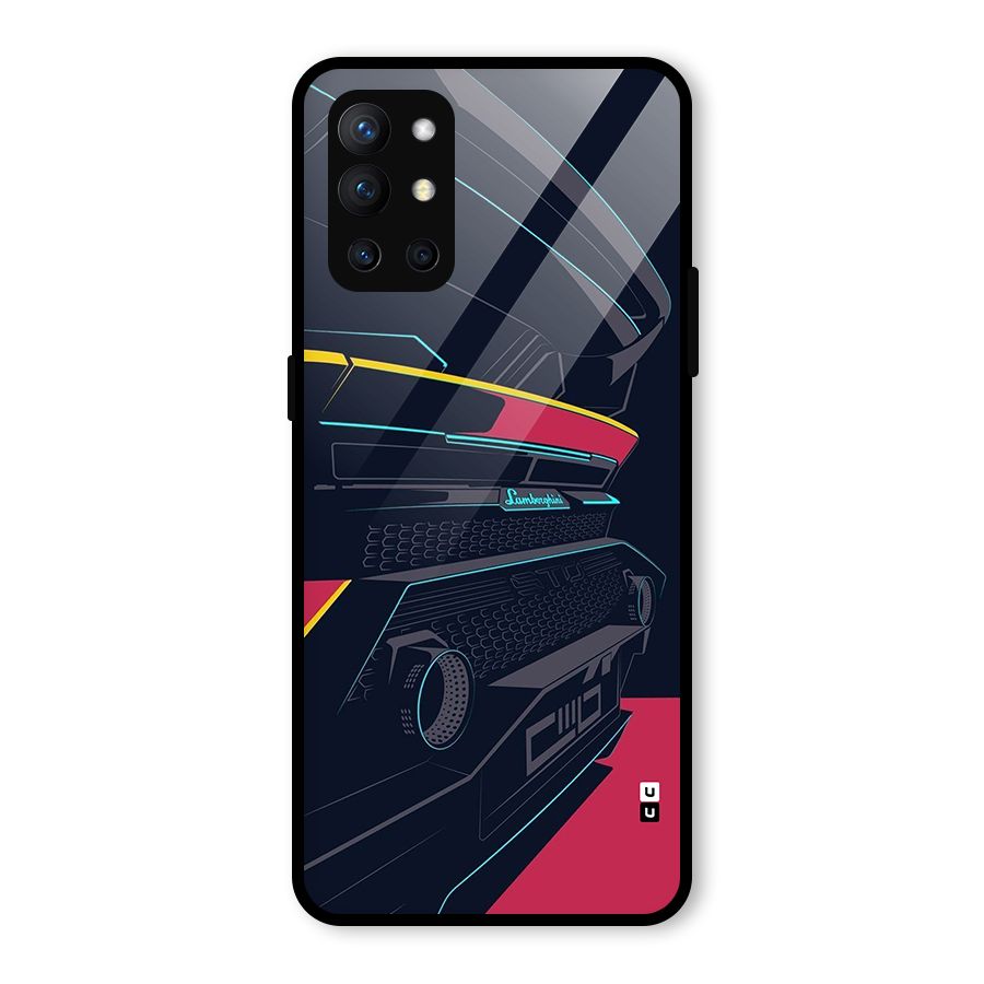 Super Car Parked Glass Back Case for OnePlus 9R