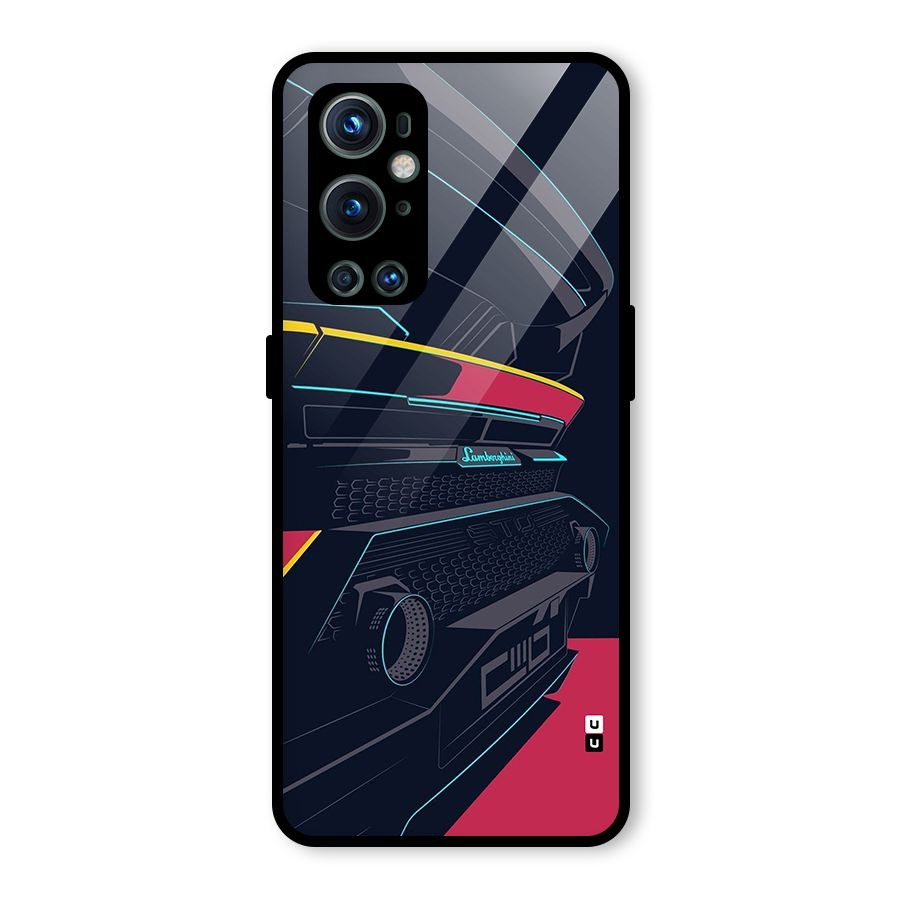 Super Car Parked Glass Back Case for OnePlus 9 Pro