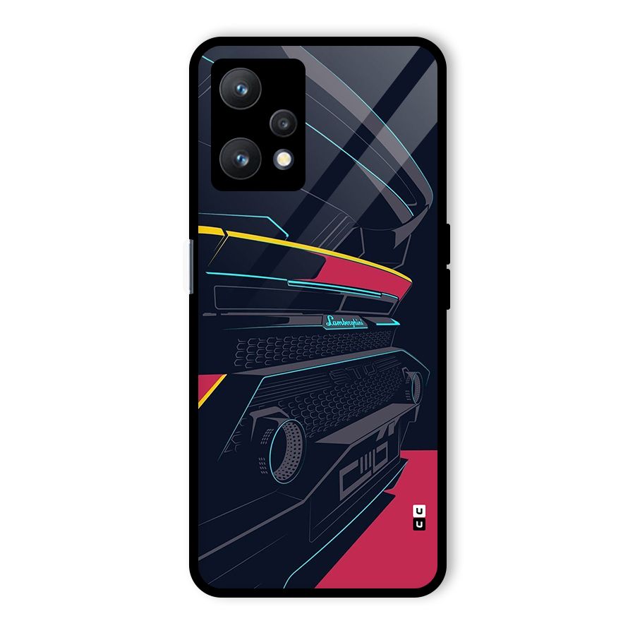 Super Car Parked Glass Back Case for Realme 9 Pro 5G