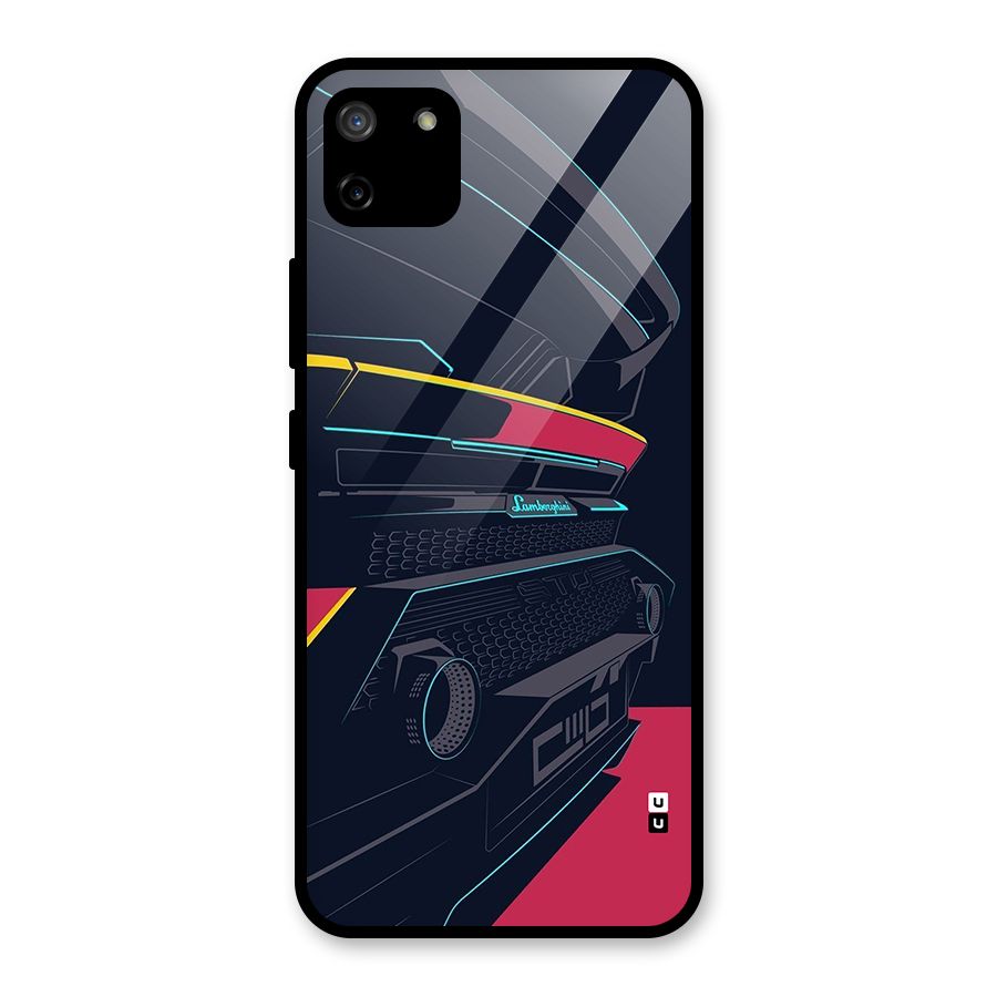 Super Car Parked Glass Back Case for Realme C11
