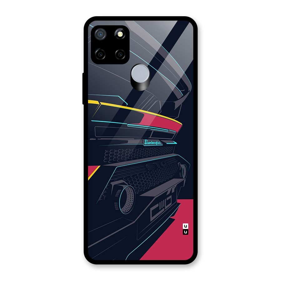 Super Car Parked Glass Back Case for Realme C12