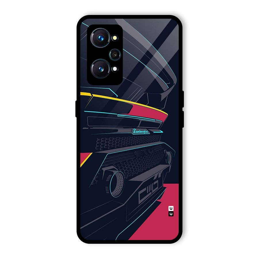 Super Car Parked Glass Back Case for Realme GT Neo2