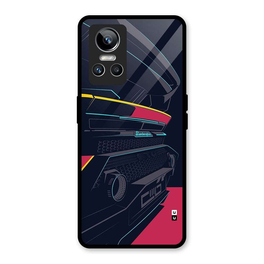 Super Car Parked Glass Back Case for Realme GT Neo 3