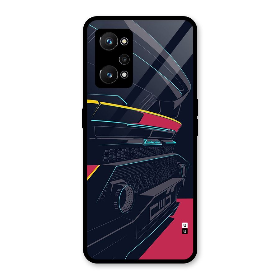 Super Car Parked Glass Back Case for Realme GT Neo 3T
