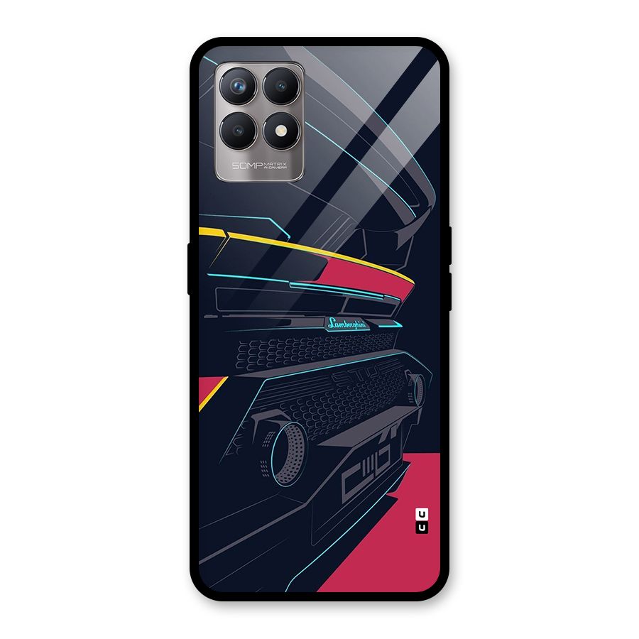 Super Car Parked Glass Back Case for Realme Narzo 50