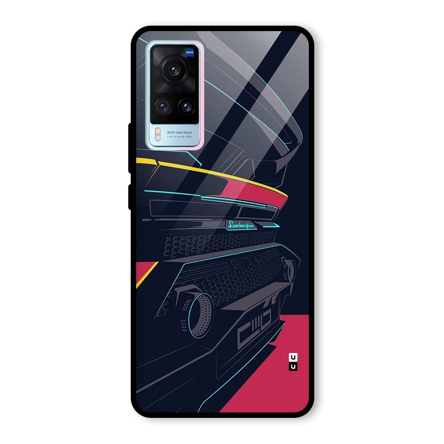 Super Car Parked Glass Back Case for Vivo X60