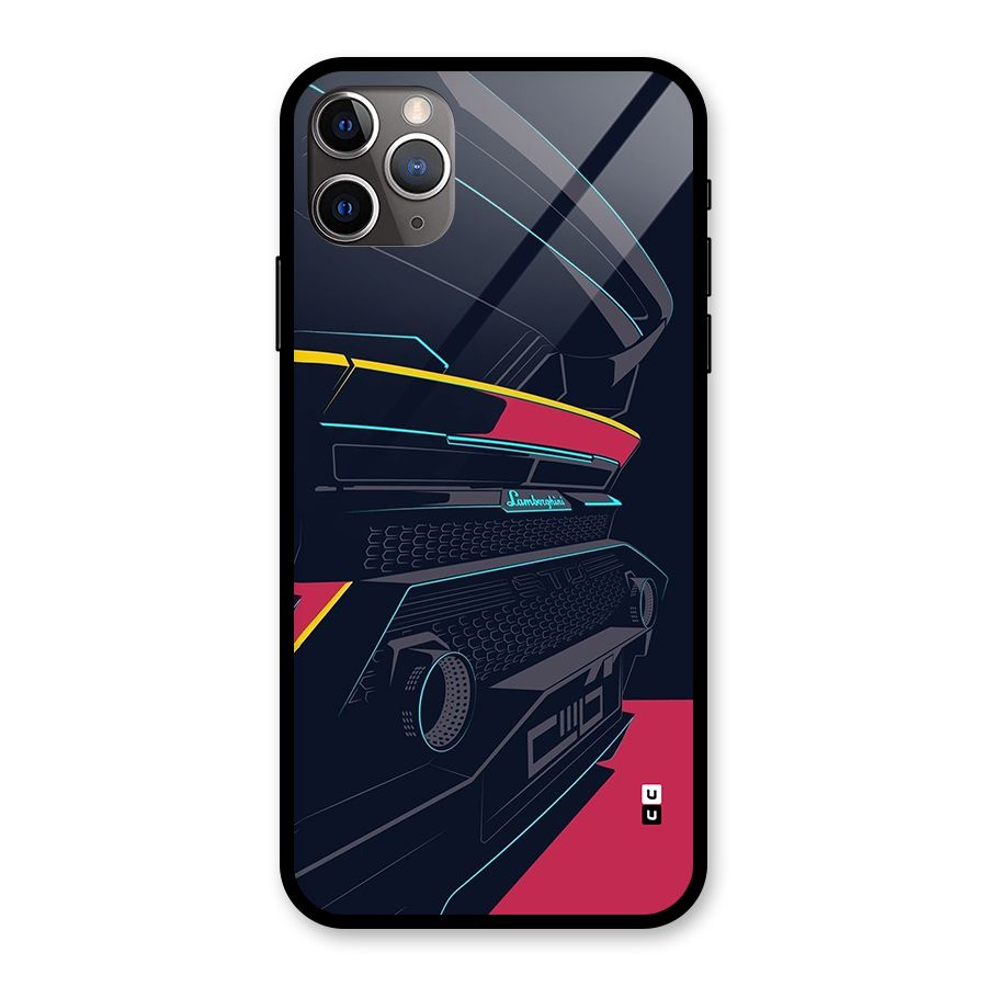 Super Car Parked Glass Back Case for iPhone 11 Pro Max