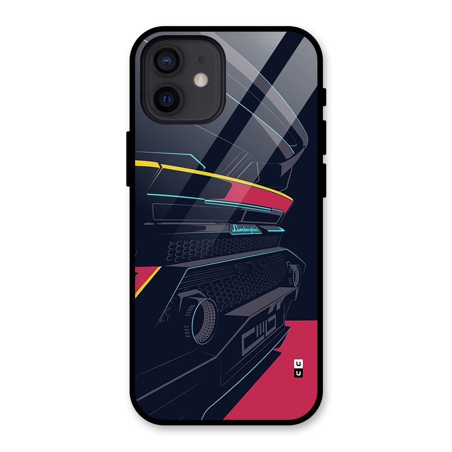 Super Car Parked Glass Back Case for iPhone 12