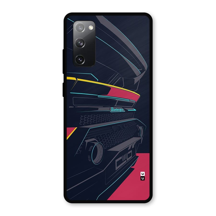 Super Car Parked Metal Back Case for Galaxy S20 FE 5G
