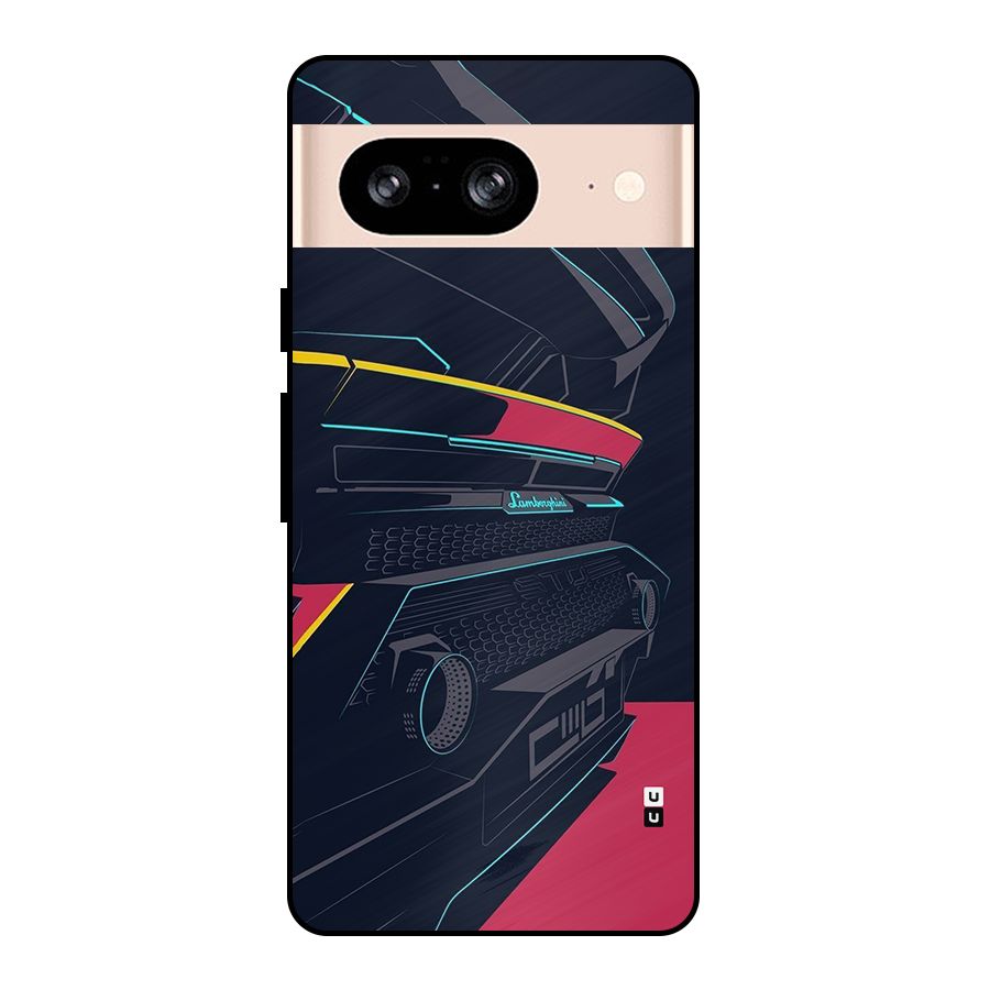 Super Car Parked Metal Back Case for Google Pixel 8