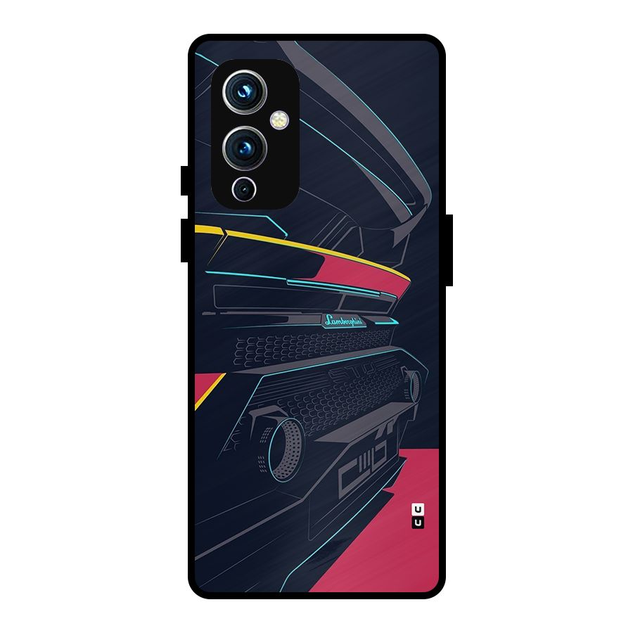 Super Car Parked Metal Back Case for OnePlus 9