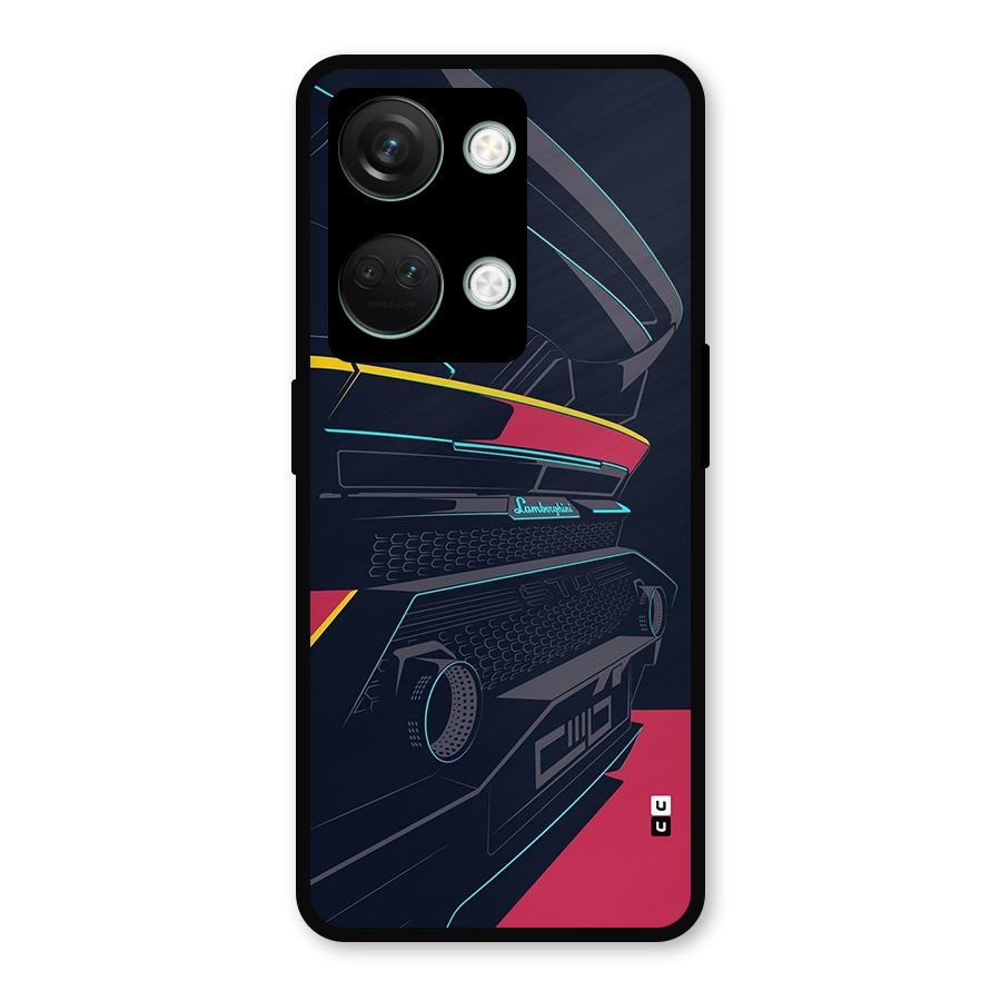 Super Car Parked Metal Back Case for OnePlus Nord 3