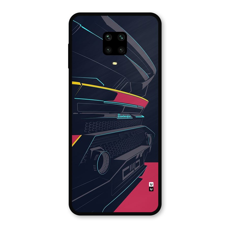 Super Car Parked Metal Back Case for Poco M2