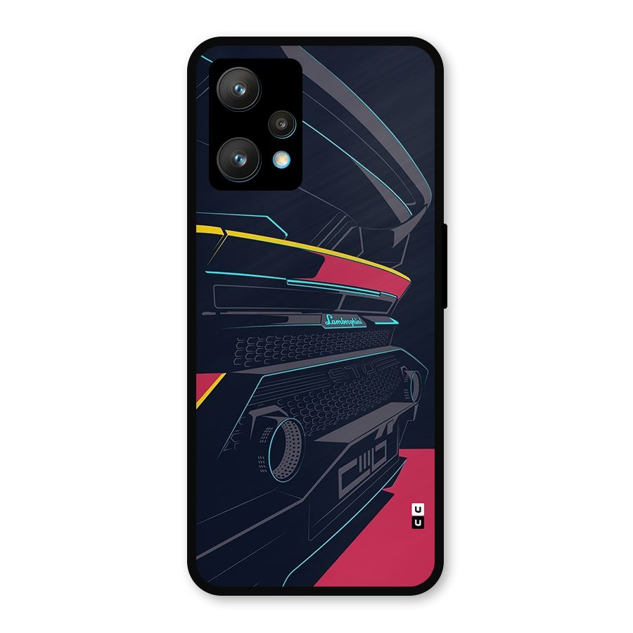 Super Car Parked Metal Back Case for Realme 9 Pro Plus 5G