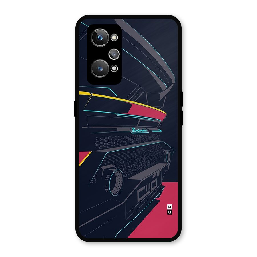 Super Car Parked Metal Back Case for Realme GT Neo2