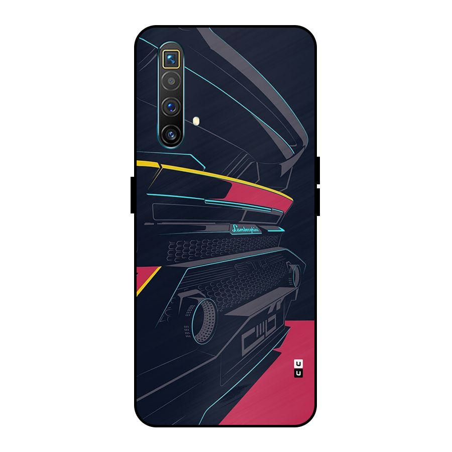 Super Car Parked Metal Back Case for Realme X3