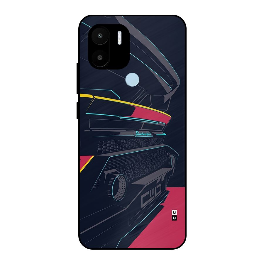 Super Car Parked Metal Back Case for Redmi A2 Plus