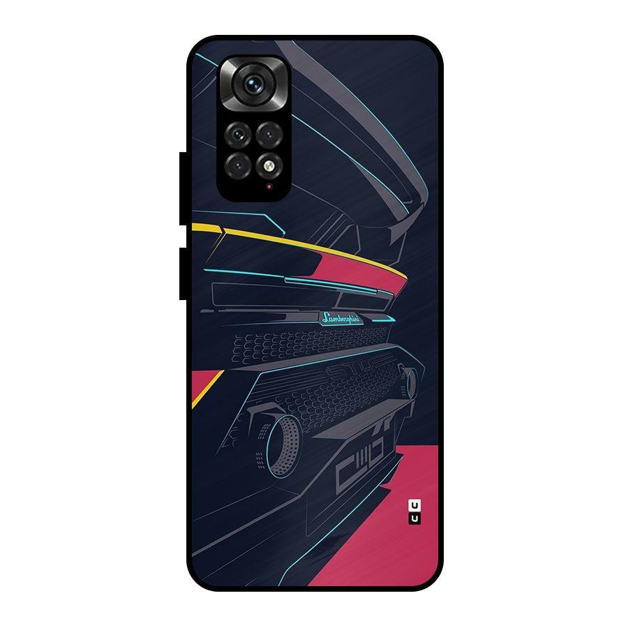 Super Car Parked Metal Back Case for Redmi Note 11 Pro