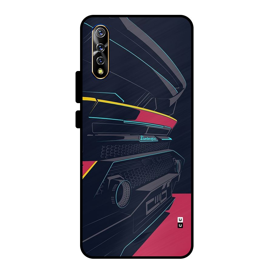 Super Car Parked Metal Back Case for Vivo S1