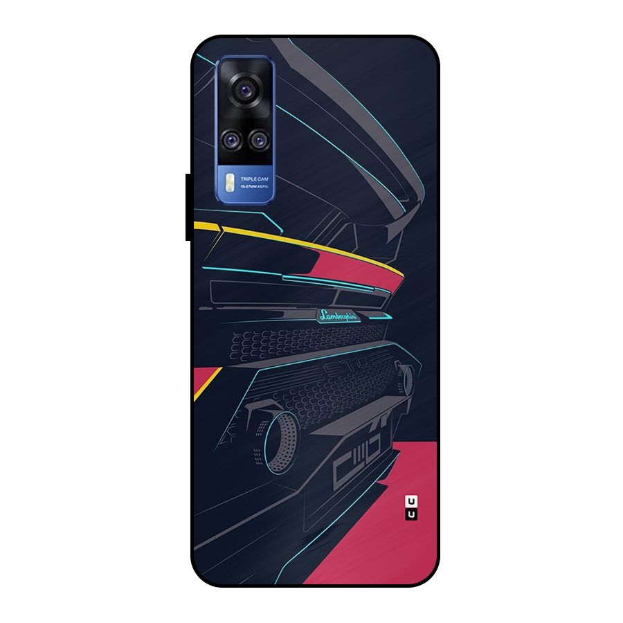 Super Car Parked Metal Back Case for Vivo Y51