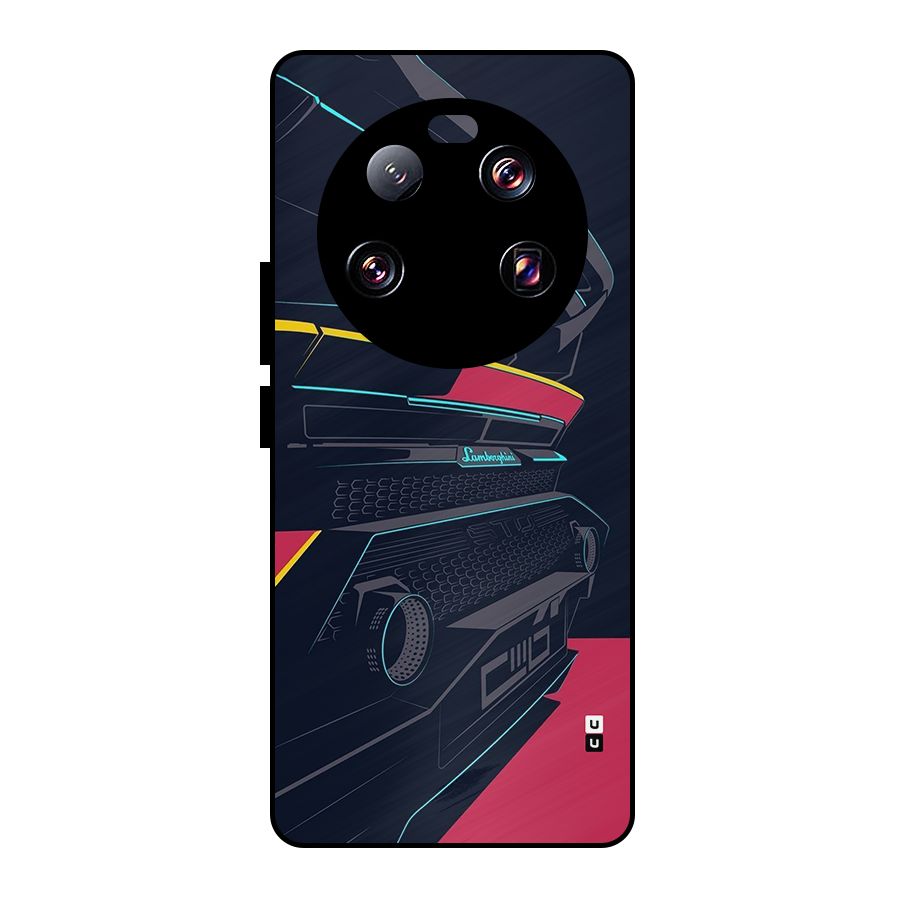 Super Car Parked Metal Back Case for Xiaomi 13 Ultra