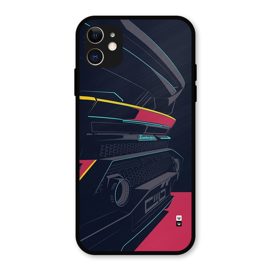 Super Car Parked Metal Back Case for iPhone 11