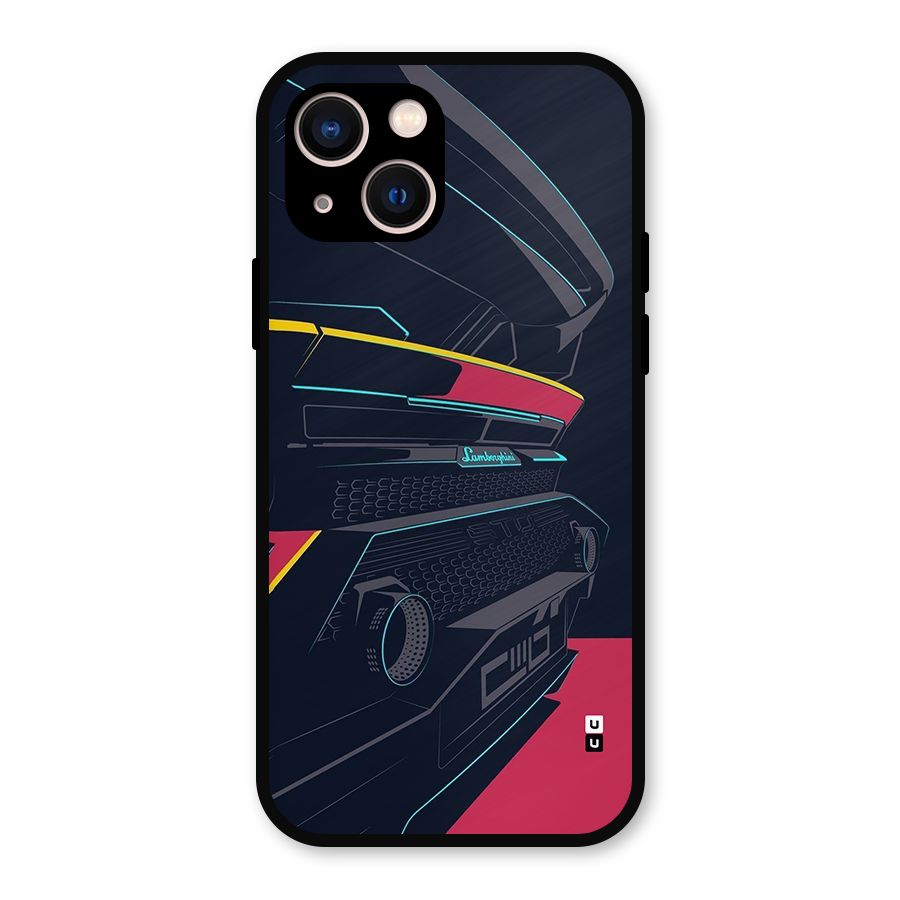 Super Car Parked Metal Back Case for iPhone 13