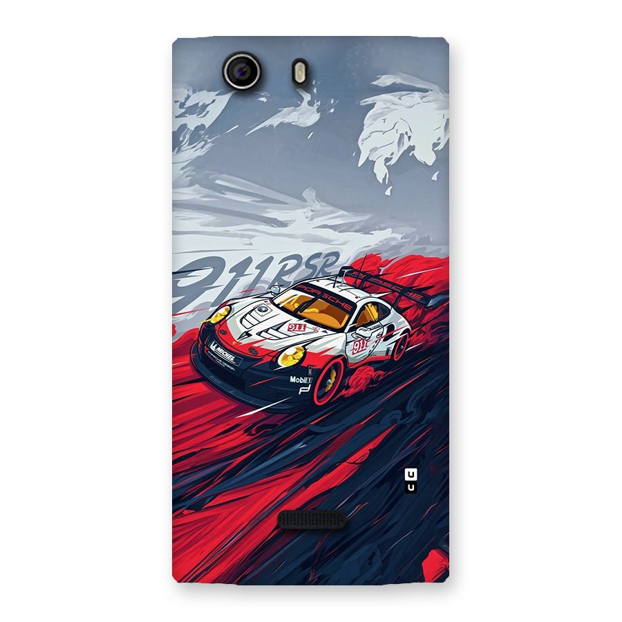 Super Car illustration Back Case for Canvas Nitro 2 E311
